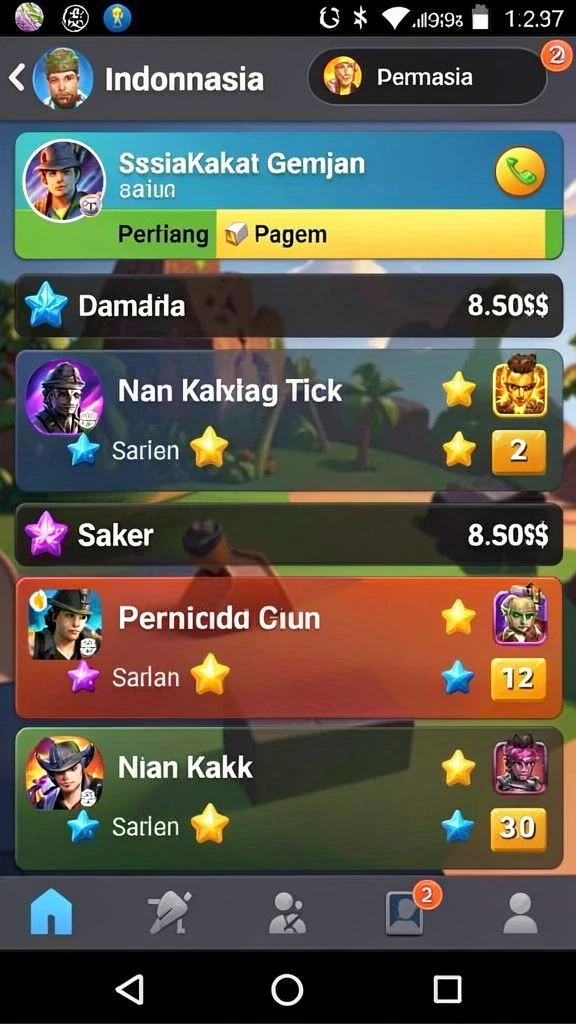 5zk - Fitur pemilihan mode permainan yang beragam dan menarik.