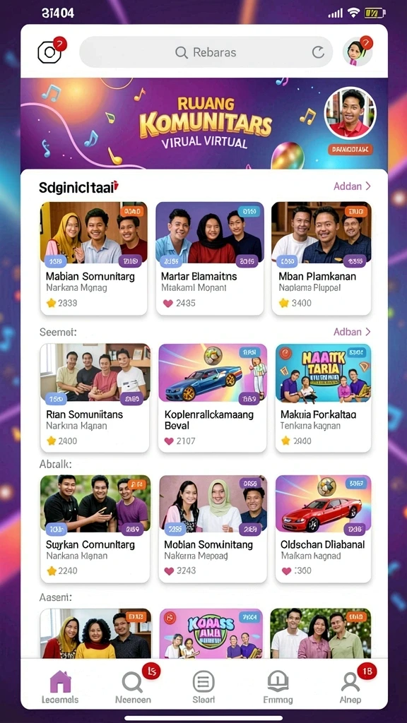 6svip - Tampilan antarmuka yang menarik dan user-friendly.
