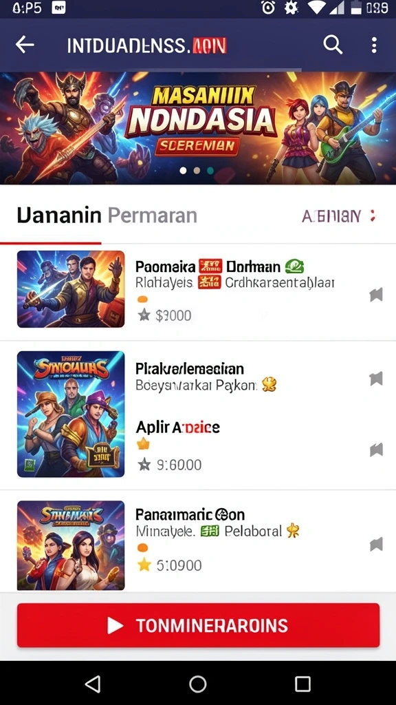 nabung77 - Tangkapan layar antarmuka pengguna NABUNG77 yang intuitif.